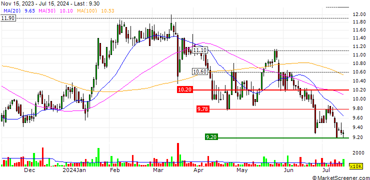 Chart Bloomberry Resorts Corporation