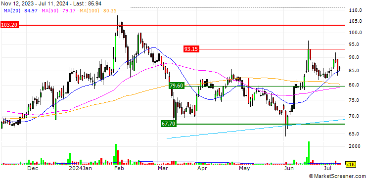 Chart Southern Petrochemical Industries Corporation Limited