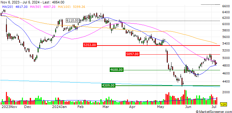 Chart Nissan Chemical Corporation